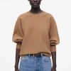 Damen COS Strickmode*ABGERUNDETER PULLOVER AUS DOUBLEFACE-WOLLE