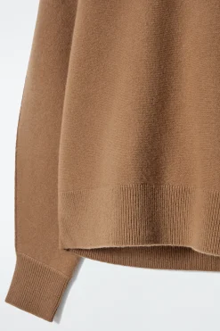 Damen COS Strickmode*ABGERUNDETER PULLOVER AUS DOUBLEFACE-WOLLE