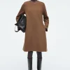 Damen COS Kleider*A-LINIEN-MINIKLEID AUS KOCHWOLLE