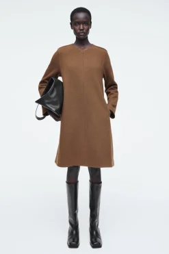 Damen COS Kleider*A-LINIEN-MINIKLEID AUS KOCHWOLLE