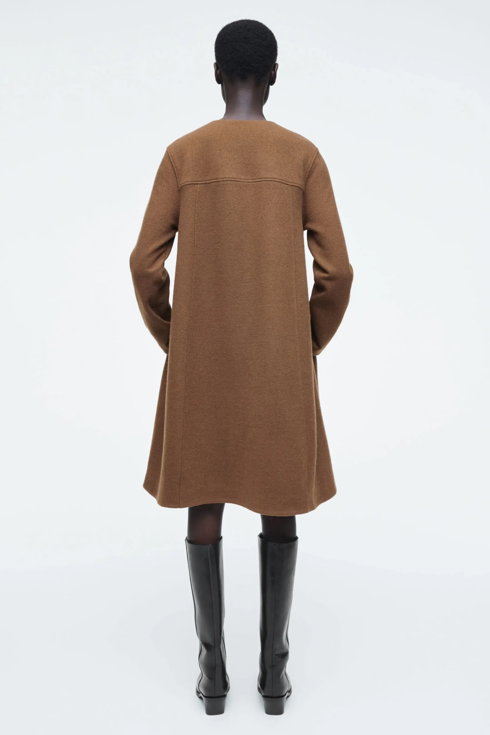 Damen COS Kleider*A-LINIEN-MINIKLEID AUS KOCHWOLLE
