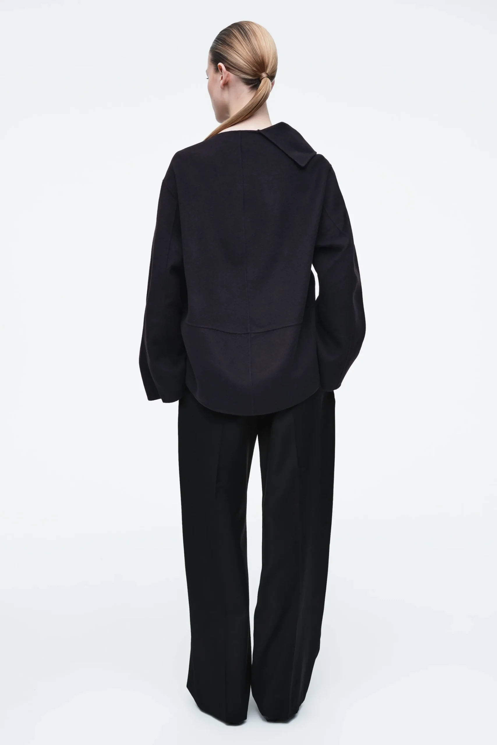 Damen COS Oberteile*ASYMMETRISCHES OBERTEIL AUS DOUBLEFACE-WOLLE
