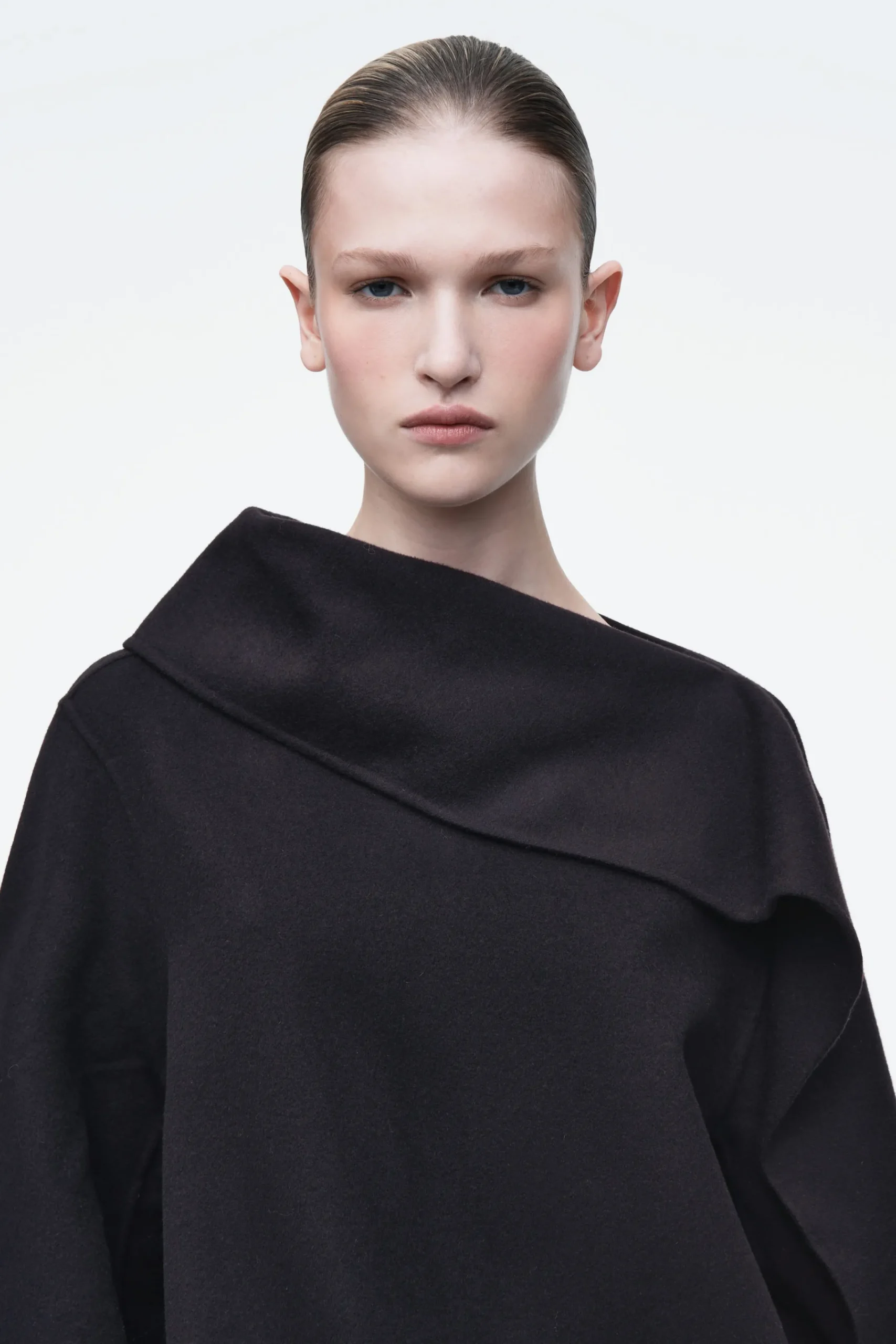 Damen COS Oberteile*ASYMMETRISCHES OBERTEIL AUS DOUBLEFACE-WOLLE