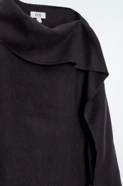 Damen COS Oberteile*ASYMMETRISCHES OBERTEIL AUS DOUBLEFACE-WOLLE