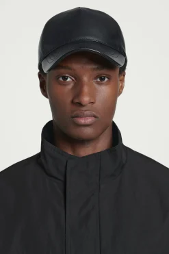 Herren COS Kleine Lederwaren | Mützen, Schals & Handschuhe*BASECAP AUS LEDER