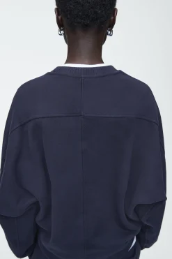 Damen COS Oberteile*BAUMWOLLJERSEY-SWEATSHIRT MIT KOKONSILHOUETTE