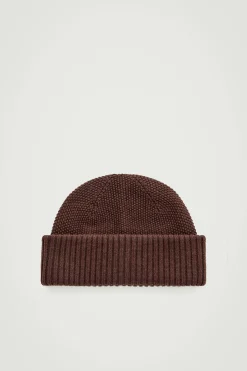 Herren COS Mützen, Schals & Handschuhe*BEANIE AUS STRUKTURIERTER WOLLE