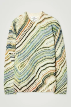Herren COS Pullover | Strickmode*BEDRUCKTER PULLOVER AUS ALPAKA-MIX