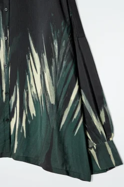 Damen COS Hemden & Blusen | Oberteile*BEDRUCKTES HEMD AUS LEINEN-MIX