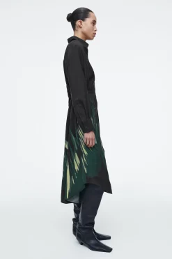 Damen COS Kleider*BEDRUCKTES HEMDKLEID MIT GÜRTEL