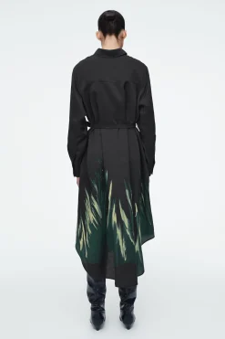 Damen COS Kleider*BEDRUCKTES HEMDKLEID MIT GÜRTEL