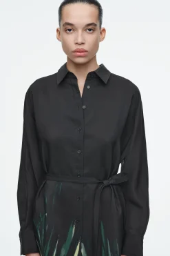 Damen COS Kleider*BEDRUCKTES HEMDKLEID MIT GÜRTEL