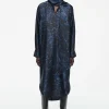 Damen COS Kleider*BEDRUCKTES MIDIKLEID MIT SCHALDETAIL