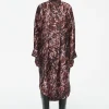 Damen COS Kleider*BEDRUCKTES MIDIKLEID MIT SCHALDETAIL