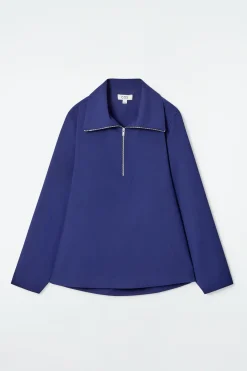 Damen COS Hemden & Blusen | Oberteile*BLUSE AUS WOLL-MIX MIT KURZEM REISSVERSCHLUSS