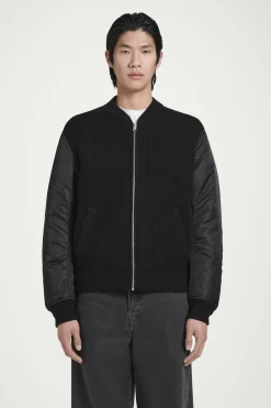 Herren COS Strickmode | Mäntel & Jacken*BOMBERJACKE AUS MERINOWOLLE UND NYLON