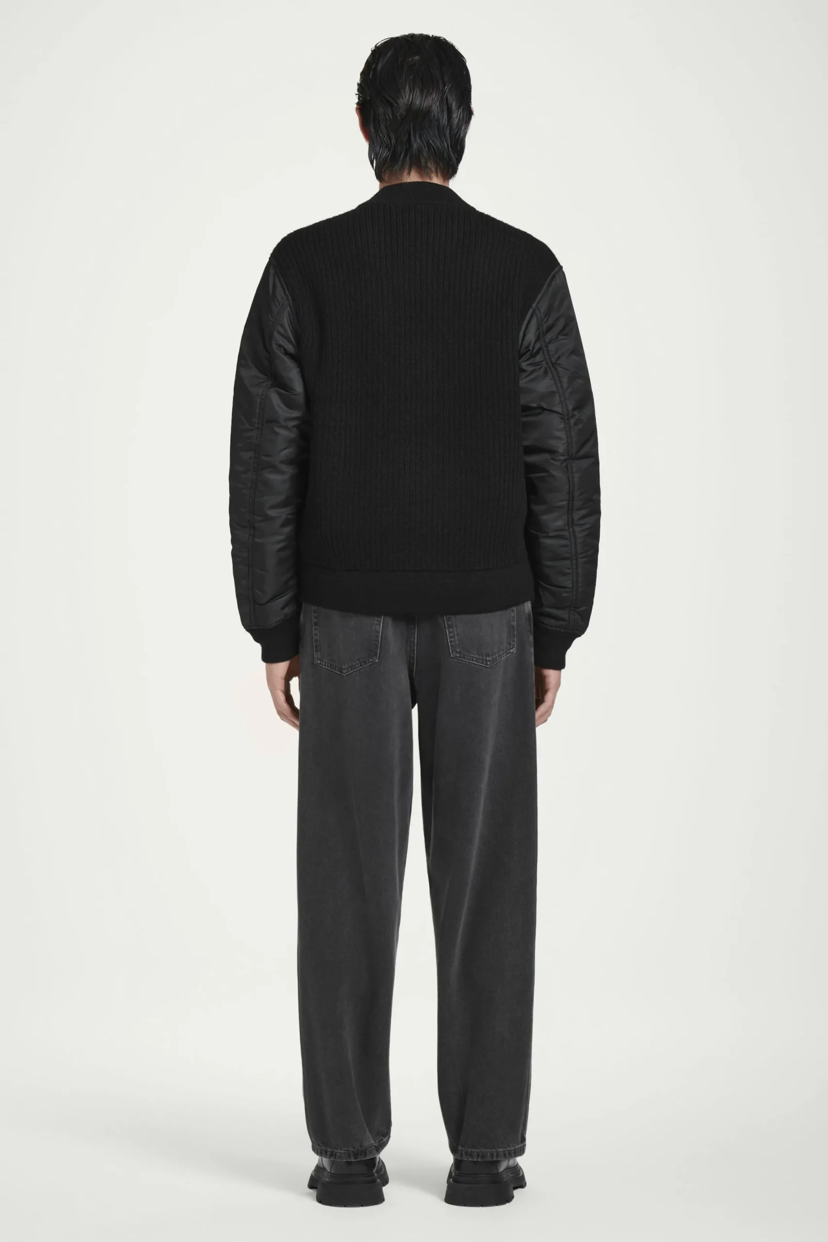 Herren COS Strickmode | Mäntel & Jacken*BOMBERJACKE AUS MERINOWOLLE UND NYLON