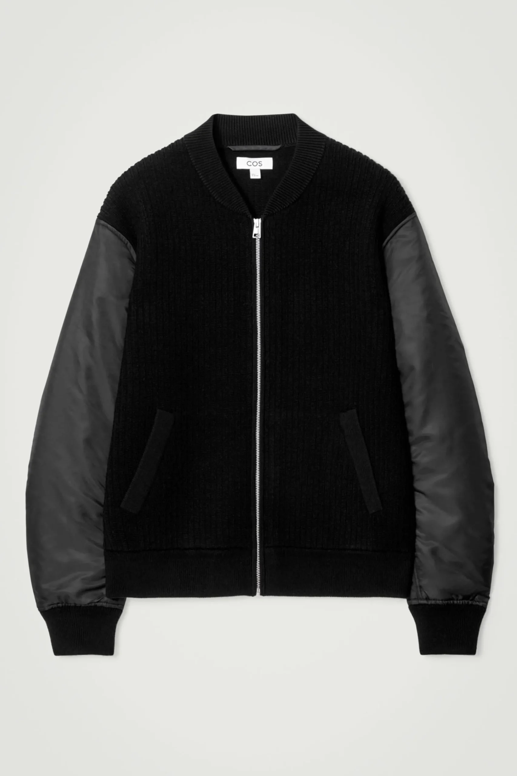 Herren COS Strickmode | Mäntel & Jacken*BOMBERJACKE AUS MERINOWOLLE UND NYLON