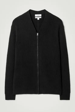 Herren COS Strickjacken | Strickmode*BOUCLÉ-STRICKJACKE MIT V-AUSSCHNITT