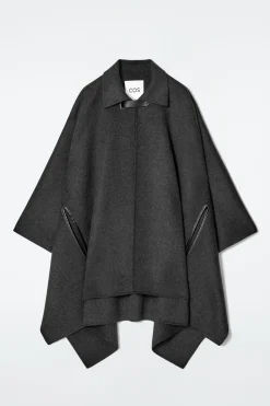 Damen COS Hybridmodelle | Mäntel & Jacken*CAPE AUS DOUBLEFACE-MERINOWOLLE