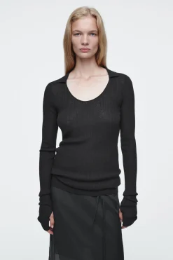 Damen COS Oberteile | Strickmode*DAS MERINOWOLLOBERTEIL MIT OFFENEM KRAGEN
