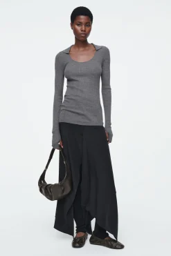 Damen COS Oberteile | Strickmode*DAS MERINOWOLLOBERTEIL MIT OFFENEM KRAGEN