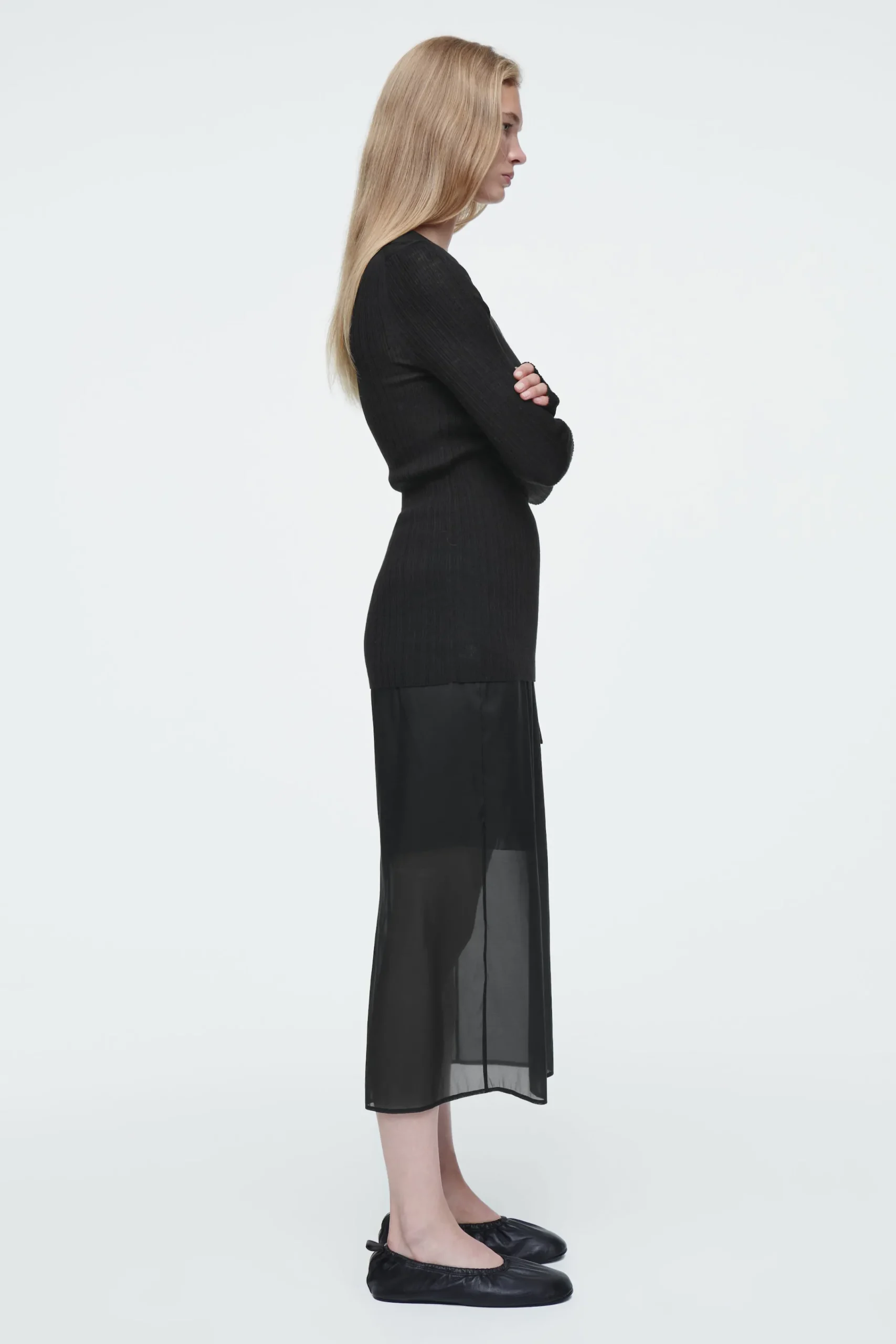 Damen COS Oberteile | Strickmode*DAS MERINOWOLLOBERTEIL MIT OFFENEM KRAGEN