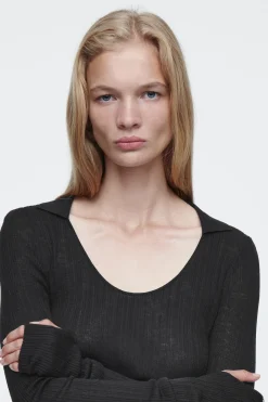 Damen COS Oberteile | Strickmode*DAS MERINOWOLLOBERTEIL MIT OFFENEM KRAGEN