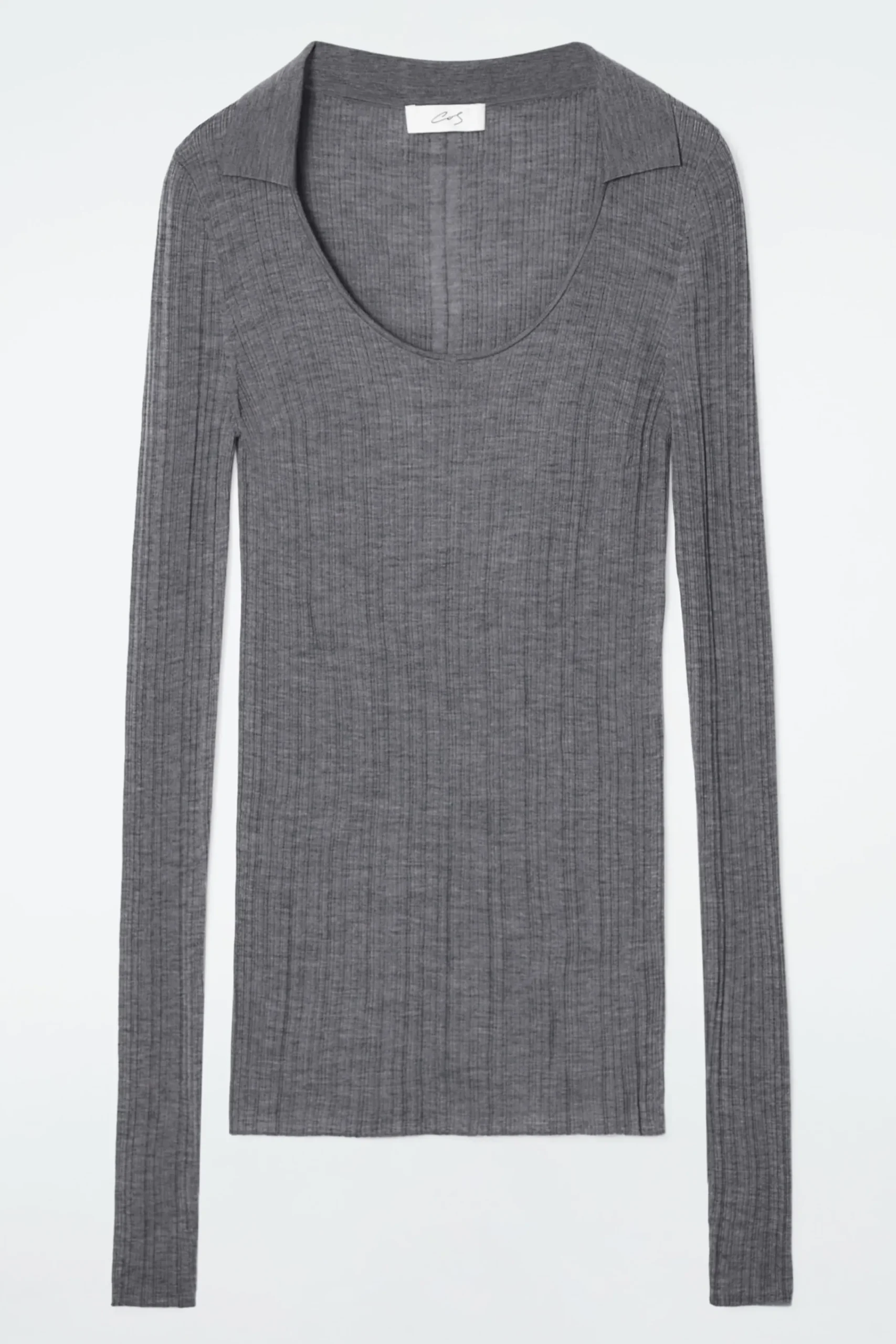 Damen COS Oberteile | Strickmode*DAS MERINOWOLLOBERTEIL MIT OFFENEM KRAGEN