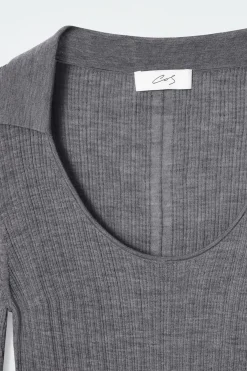 Damen COS Oberteile | Strickmode*DAS MERINOWOLLOBERTEIL MIT OFFENEM KRAGEN