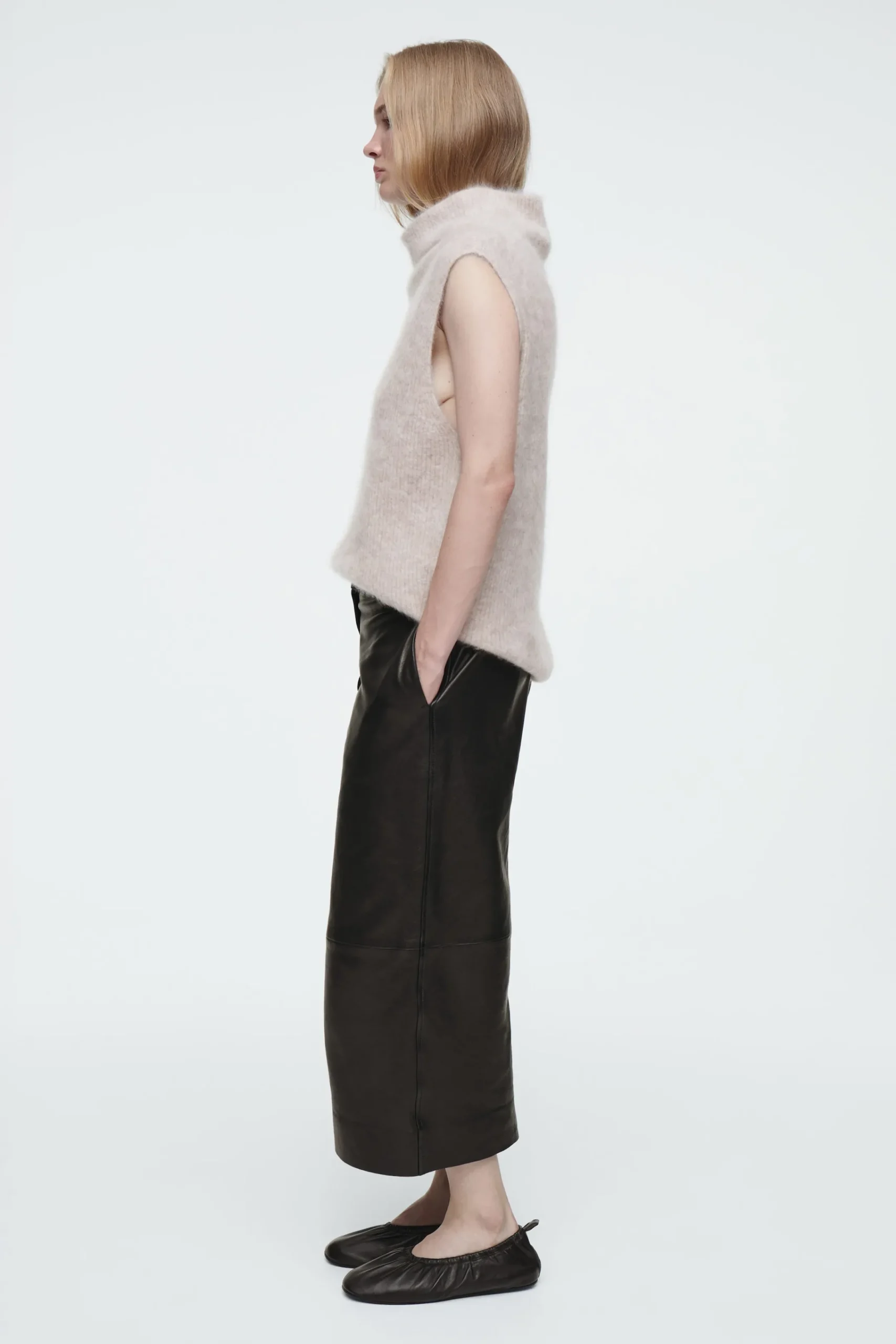 Damen COS Hosen*DIE CULOTTES AUS LEDER MIT BARREL-BEIN