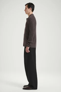 Herren COS Strickjacken | Kaschmir*DIE GESPRENKELTE WOLLSTRICKJACKE