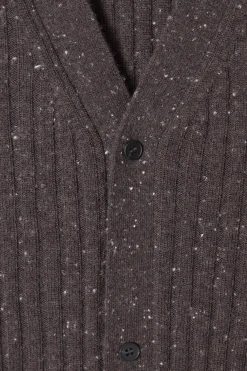 Herren COS Strickjacken | Kaschmir*DIE GESPRENKELTE WOLLSTRICKJACKE