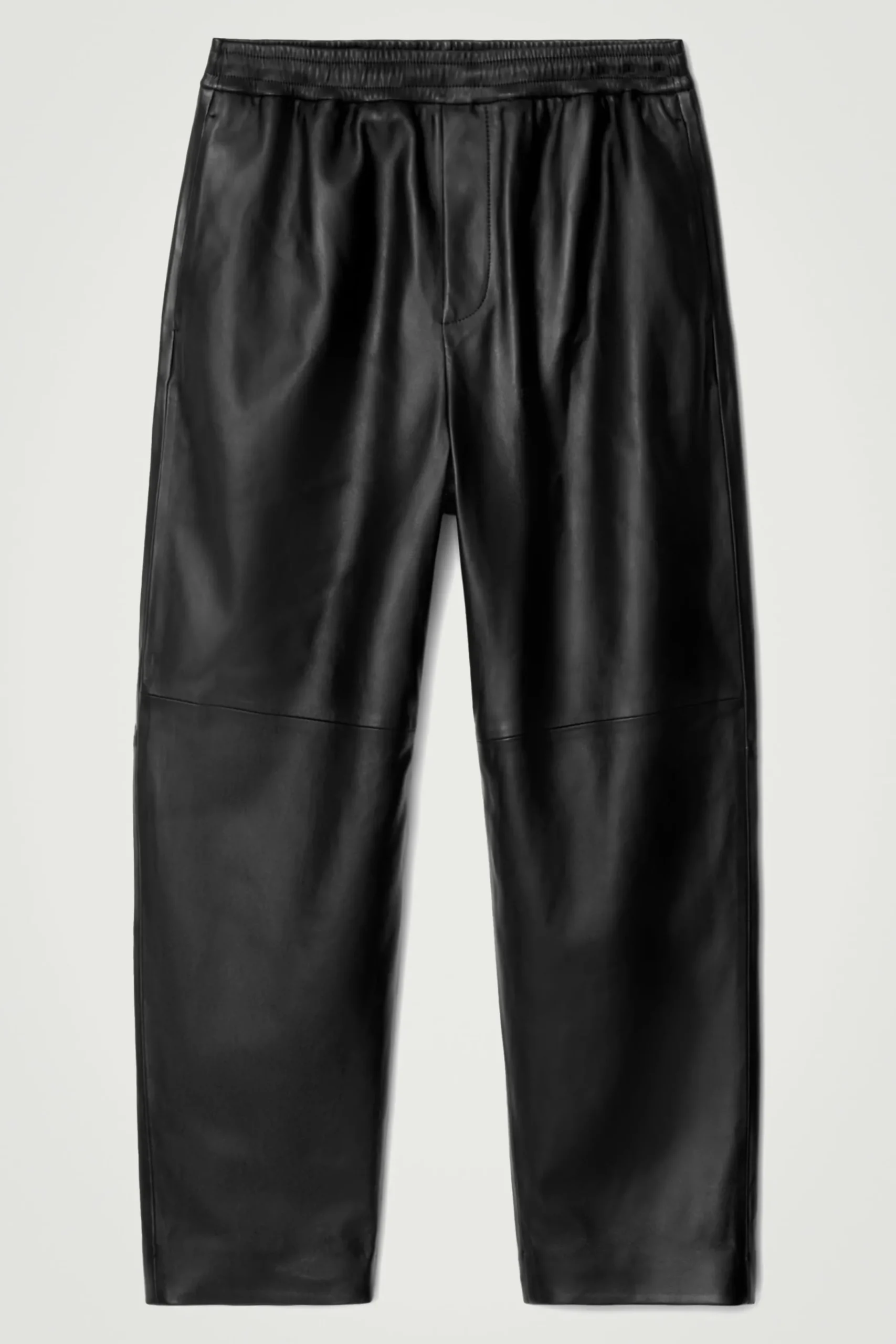 Herren COS Hosen*ELASTISCHE SCHMAL ZULAUFENDE JOGGINGHOSE AUS LEDER