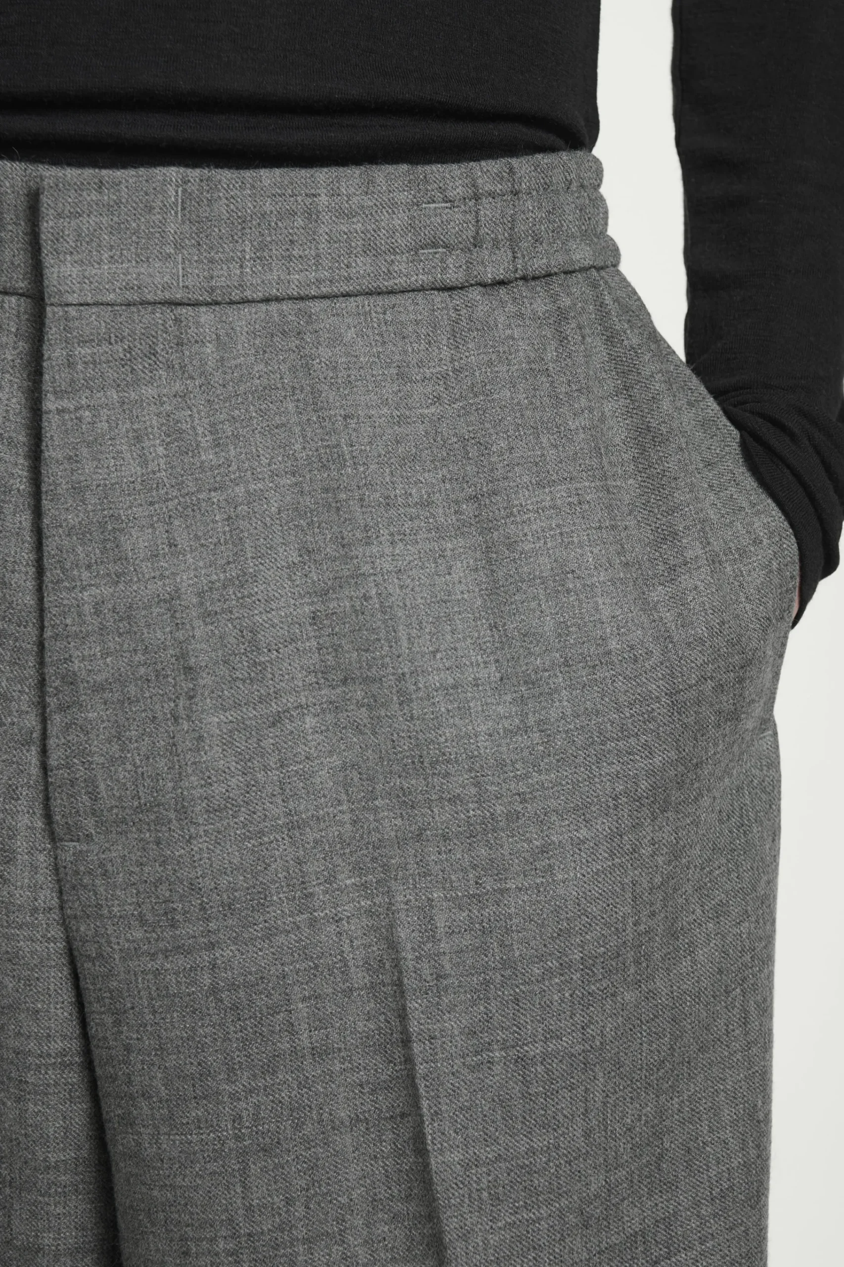 Herren COS Hosen*ELEGANTE TRAININGSHOSE AUS WOLLFLANELL