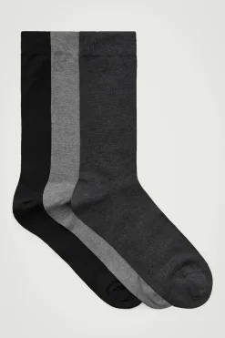 Herren COS Unterwäsche & Socken*3ER-PACK MERCERISIERTE BAUMWOLLSOCKEN