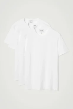 Herren COS T-Shirts & Tanktops*3ER-PACK T-SHIRTS AUS BAUMWOLLE