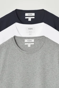Herren COS T-Shirts & Tanktops*3ER-PACK T-SHIRTS AUS BAUMWOLLE