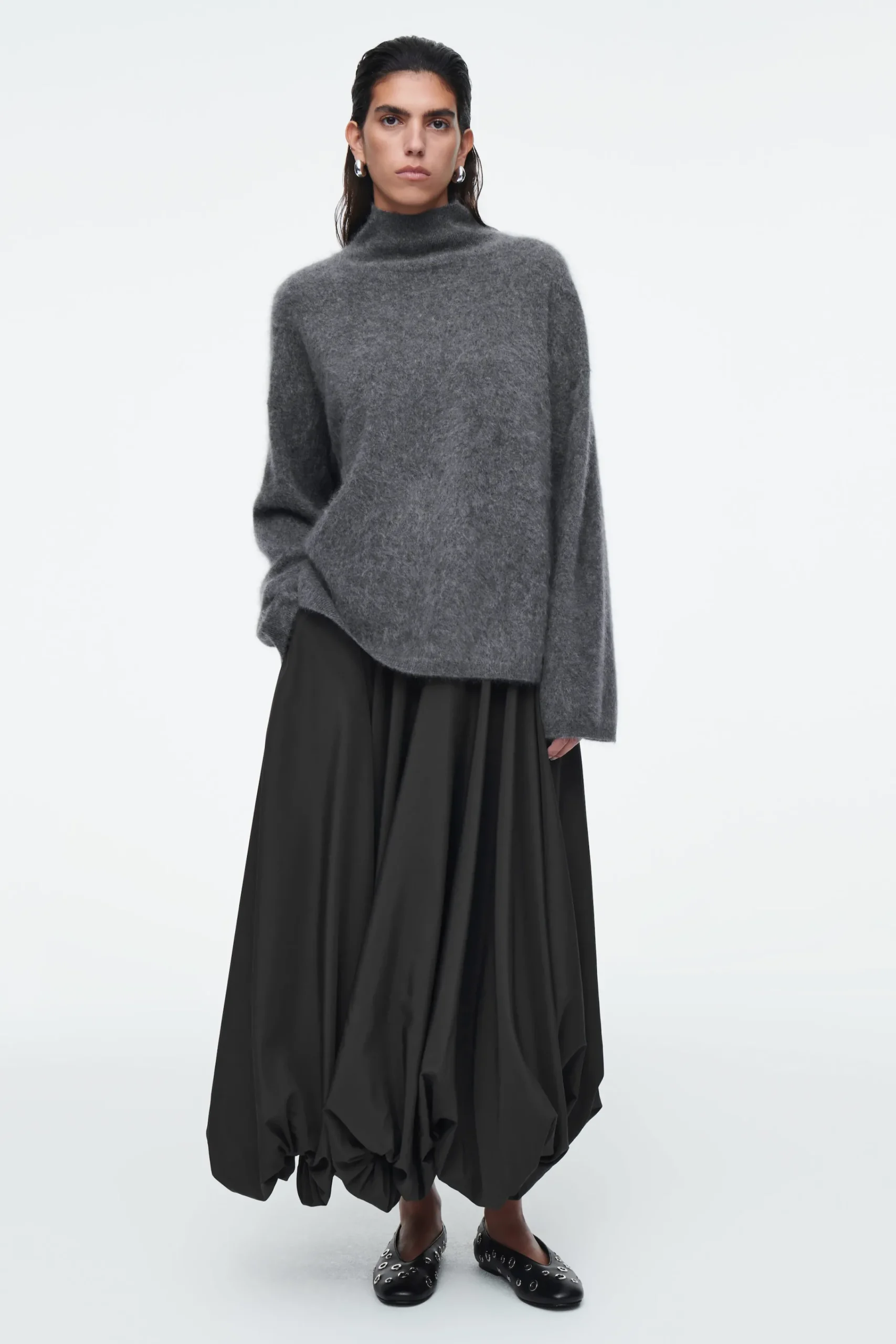 Damen COS Accessoires Aus Leder | Schuhe*FLACHE BALLERINAS AUS LEDER MIT ÖSEN