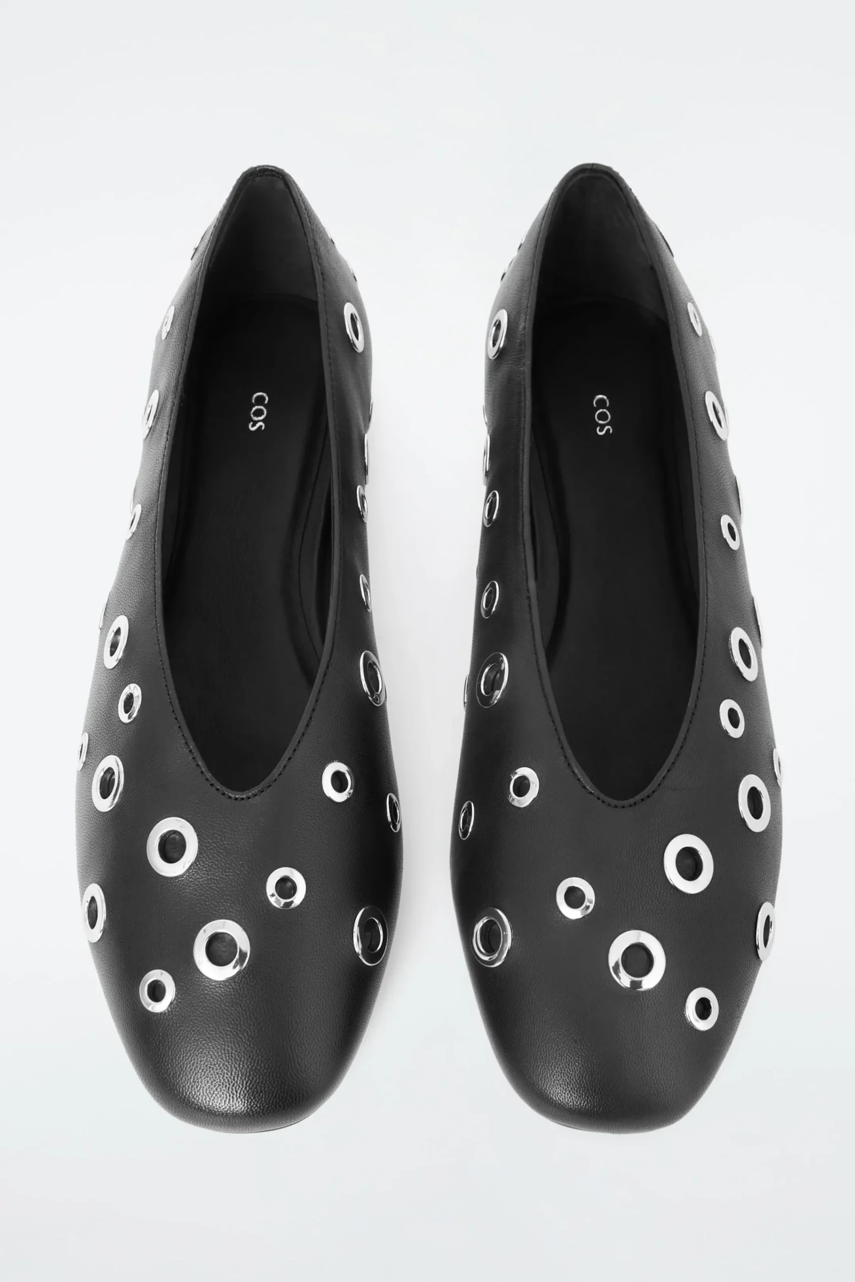 Damen COS Accessoires Aus Leder | Schuhe*FLACHE BALLERINAS AUS LEDER MIT ÖSEN