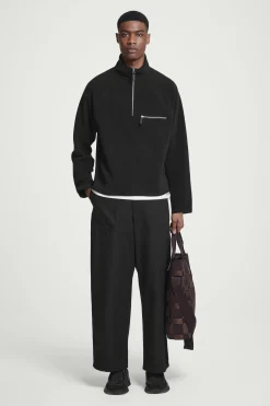 Herren COS Sweatshirts & Kapuzenpullover | Strickmode*FLEECEPULLOVER MIT KURZEM REISSVERSCHLUSS