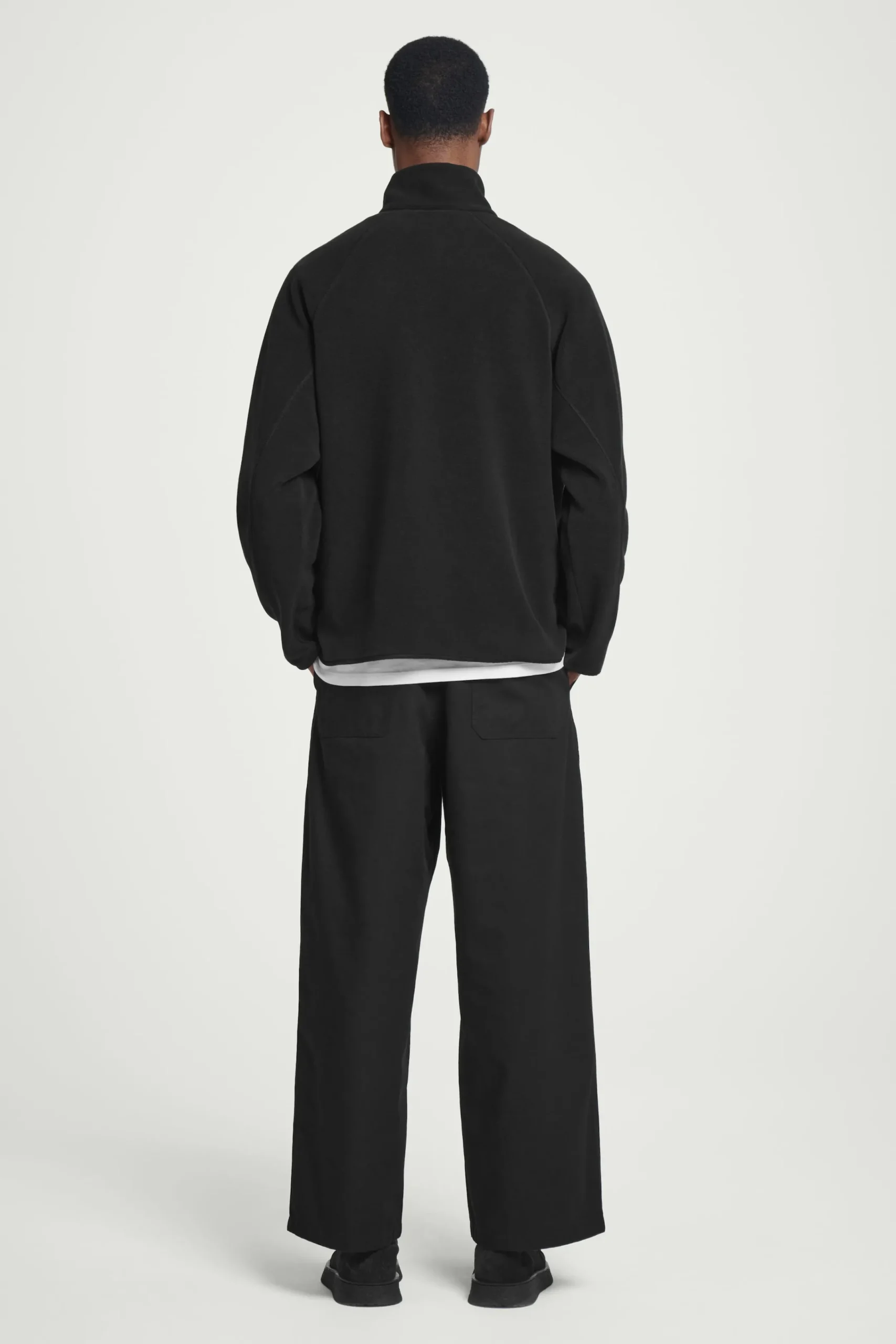 Herren COS Sweatshirts & Kapuzenpullover | Strickmode*FLEECEPULLOVER MIT KURZEM REISSVERSCHLUSS