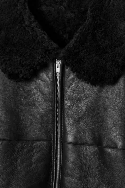 Herren COS Mäntel & Jacken*FLIEGERJACKE AUS SHEARLING