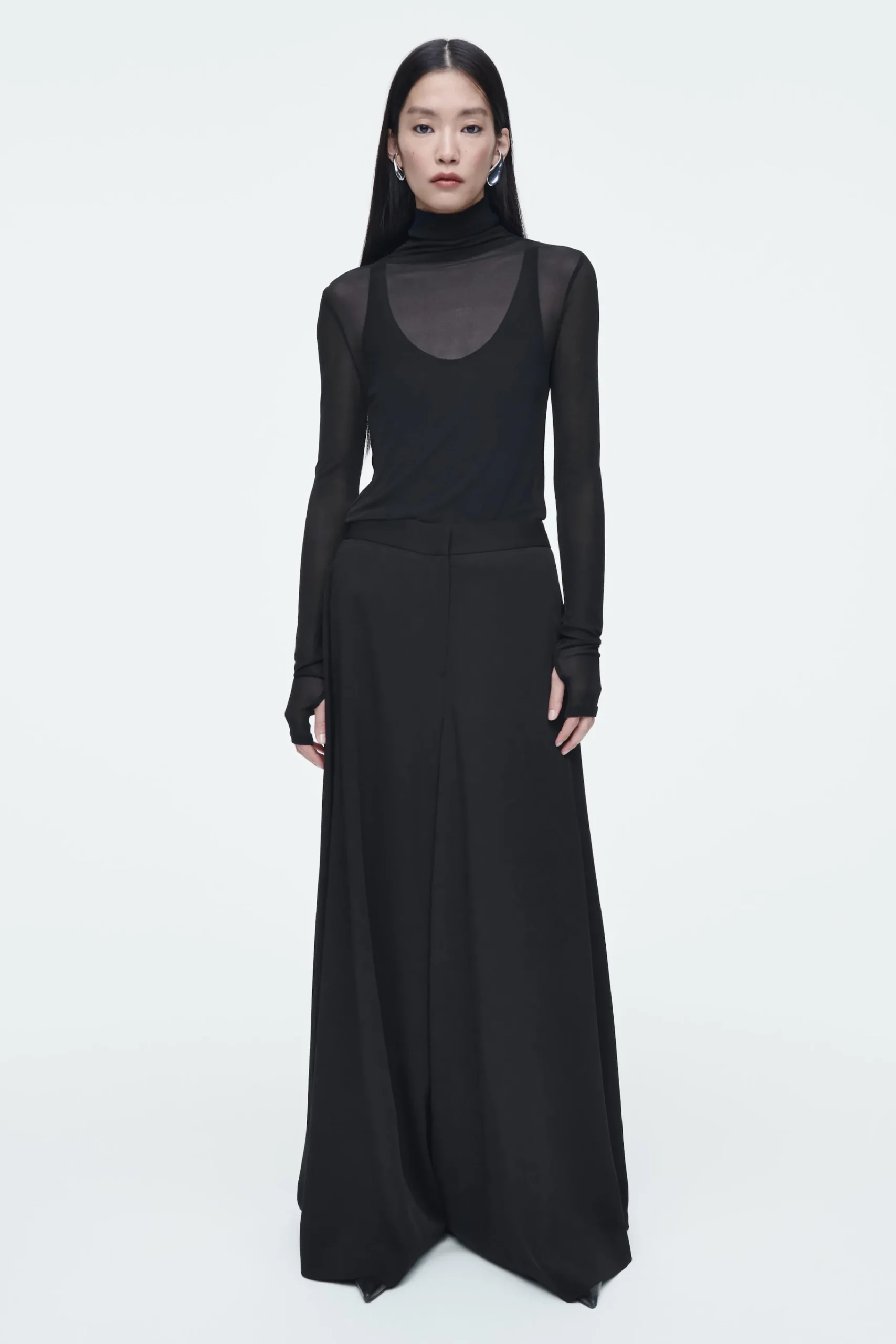 Damen COS Hosen*FLIESSENDE HOSE MIT WEITEM BEIN