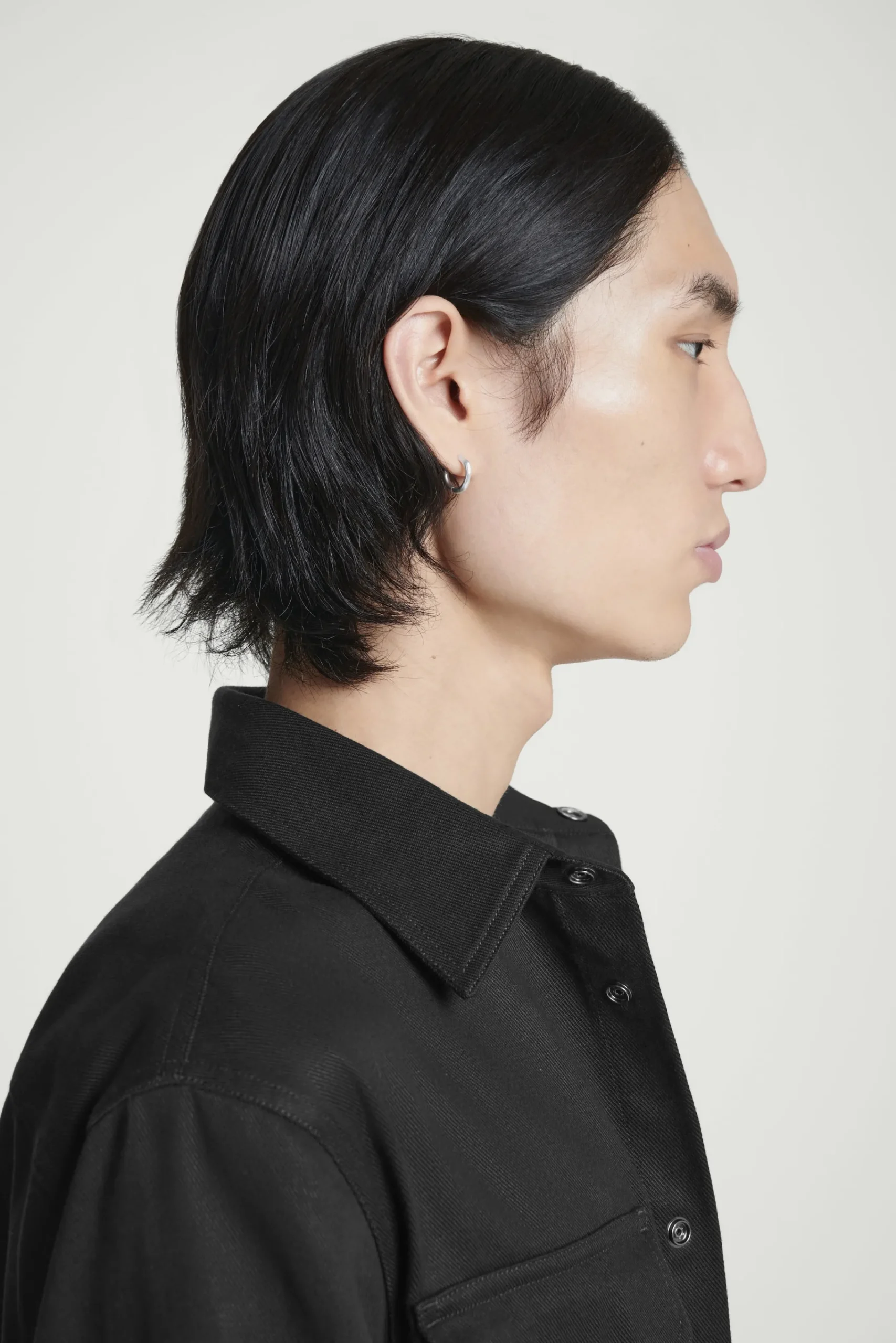 Herren COS Schmuck*GEHÄMMERTE HUGGIE CREOLEN