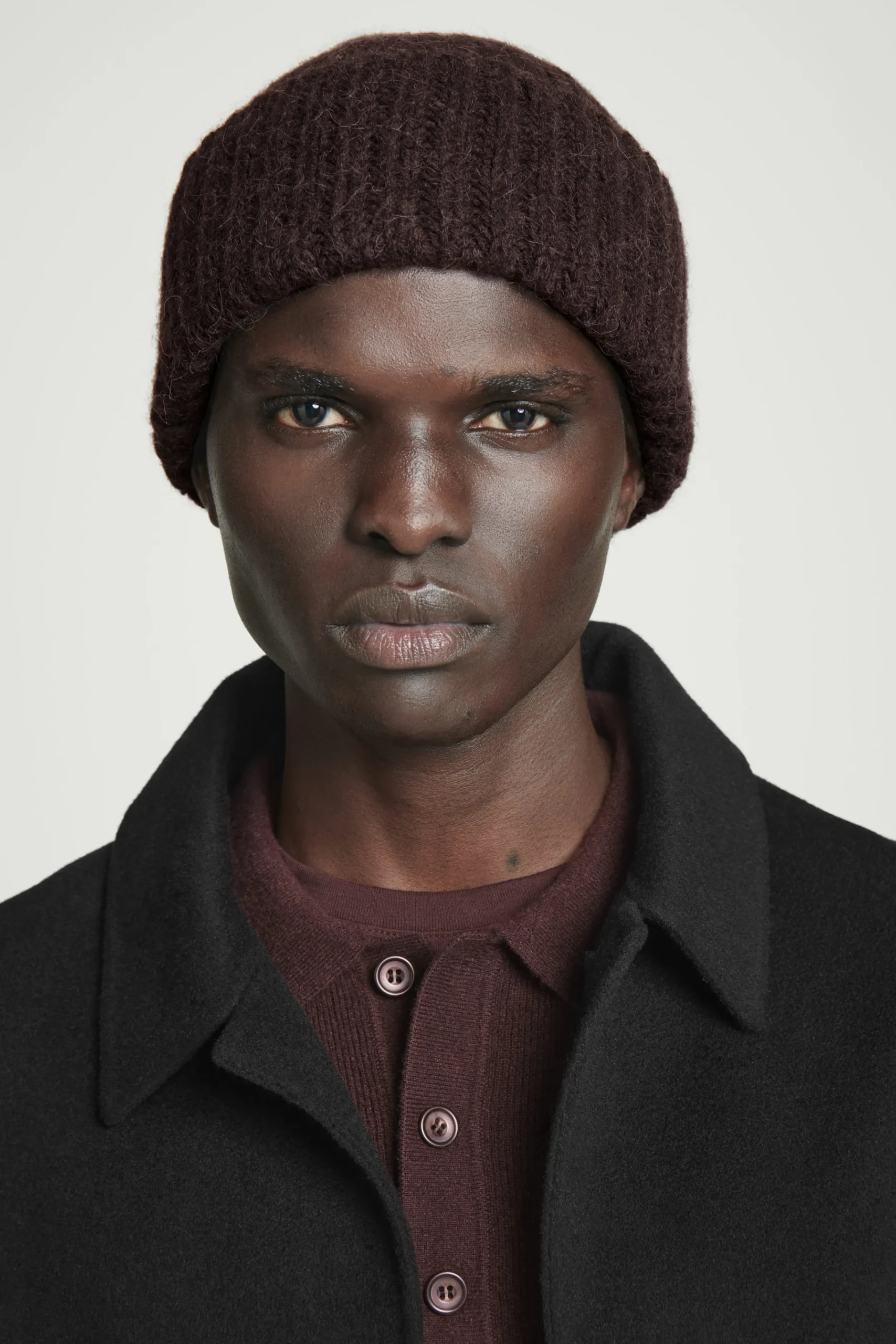 Herren COS Mützen, Schals & Handschuhe*GERIPPTE BEANIE AUS ALPAKA-MIX