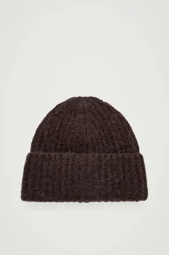 Herren COS Mützen, Schals & Handschuhe*GERIPPTE BEANIE AUS ALPAKA-MIX