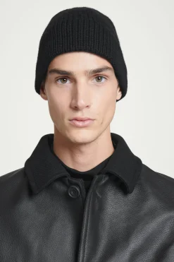 Herren COS Mützen, Schals & Handschuhe | Kaschmir*GERIPPTE BEANIE AUS KASCHMIR-MIX MIT KREMPE
