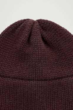 Herren COS Mützen, Schals & Handschuhe | Kaschmir*GERIPPTE BEANIE AUS KASCHMIR-MIX MIT KREMPE