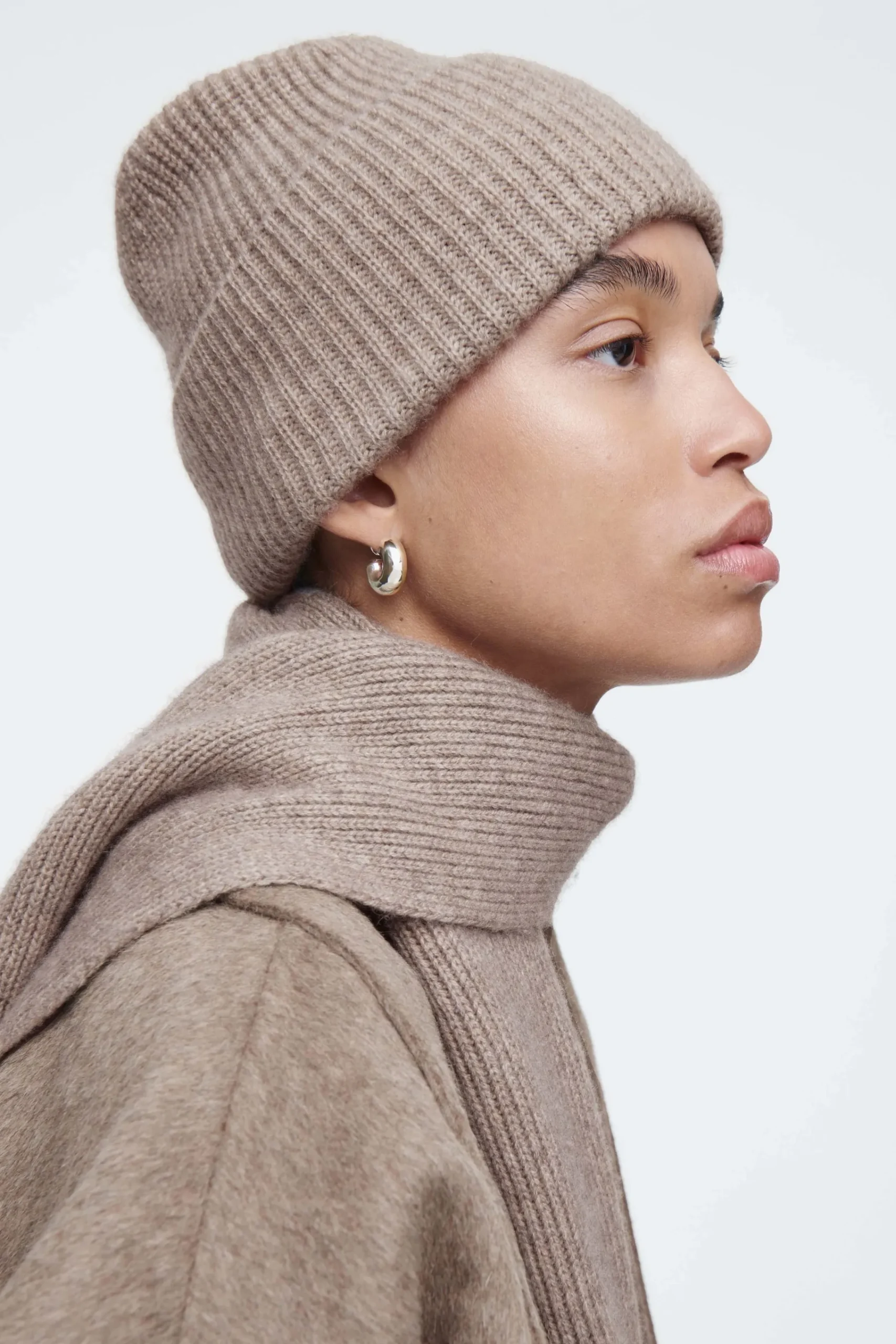 Herren COS Mützen, Schals & Handschuhe*GERIPPTE BEANIE AUS WOLL-KASCHMIR-MIX